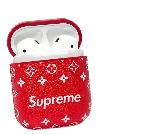 louis vuitton supreme case for airpods|louis vuitton square airpod case.